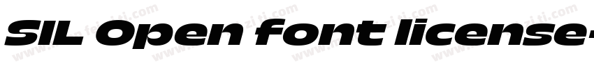 SIL Open font license字体转换